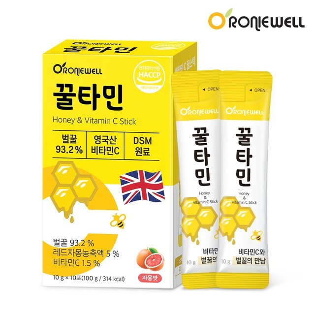 [로니웰] 꿀타민 자몽맛 10포