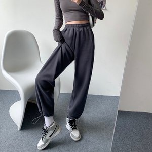 [제라카] 여자 와이드 밑단 스트링 조거팬츠 편한 밴딩바지 MDP073