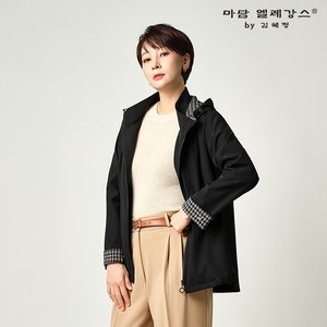 26FW 마담엘레강스 노팅힐 체크 후드 트렌치 1종