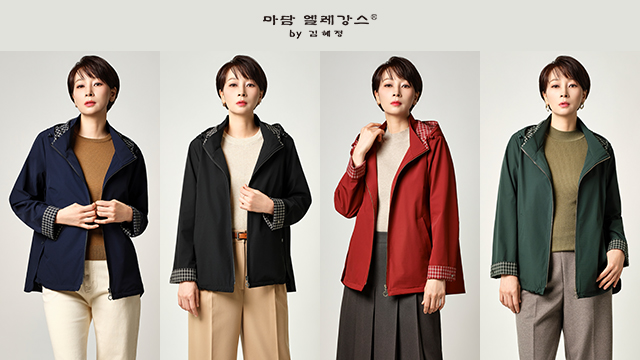 26FW 마담엘레강스 노팅힐 체크 후드 트렌치 1종