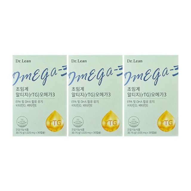 닥터린 초임계 알티지 오메가3 1025mg x30캡슐x3박스
