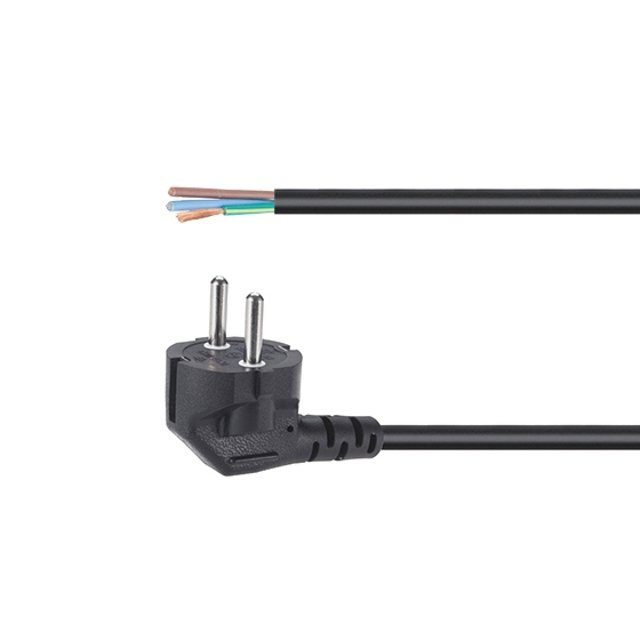 국산 측면 접지코드 10A  (0.75x 3C) 흑색 1.5M