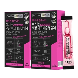 팔레오 닥터스노트 마시는 액상 마그네슘 영양제 23g 14포 2박스 총28포
