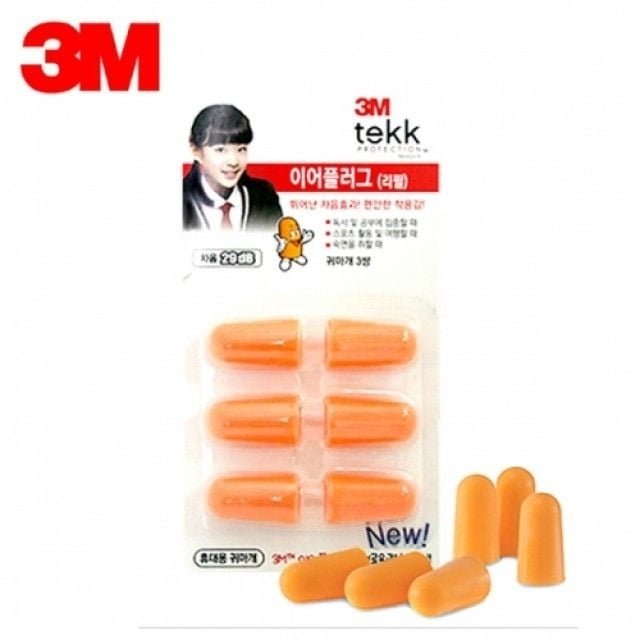 3M 리필이어플러그 KE-900RE/리필 귀덮개 마스크 수면귀마개 (W07BF92)