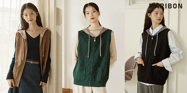 (강력추천) 25FW 마리본 니트 베스트 2종