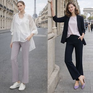 올리브그린 A5 SS 시그니처 세미플레어 팬츠 4종