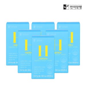 한미양행 히알루론산 먹는 엘라스틴 콜라겐 피부 영양제 500mg 60캡슐 6박스
