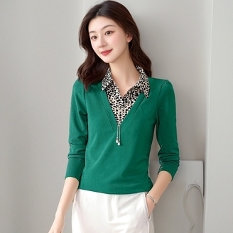 [쉐바] 부띠셔츠넥블라우스2종