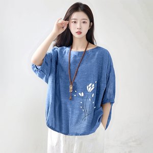 [헬리꽁땡]플라워나염냉감블라우스3종