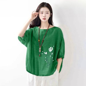 [헬리꽁땡]플라워나염냉감블라우스3종