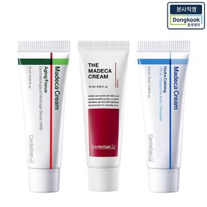 [ID당/1개]마데카크림 스타터패키지(탄력+수분+보습)(에이징포커스15ml+더마데카크림15ml+하이드라카밍15ml