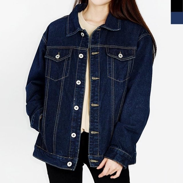 여성패션 여성데님 겨울 오버핏 캐쥬얼자켓 스타일 (WFJ4WUD)