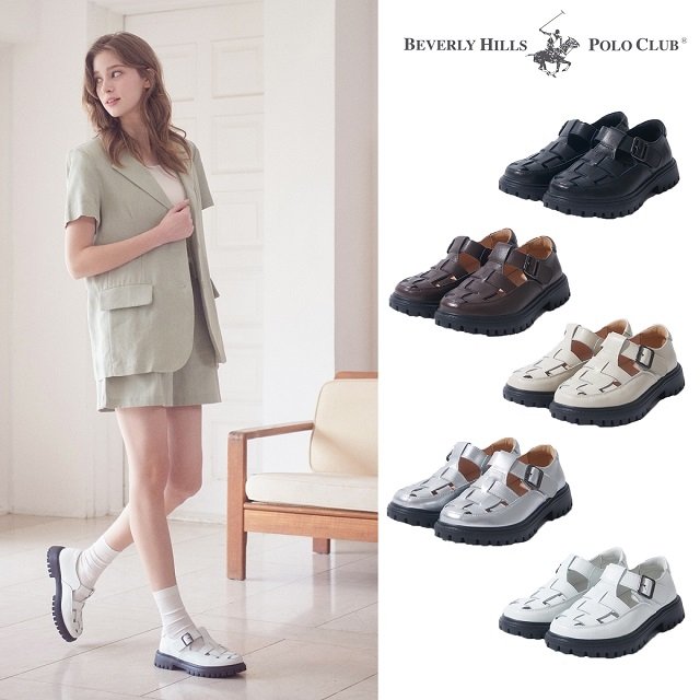 26SS [비버리힐즈폴로클럽] 소가죽 리아 샌들로퍼