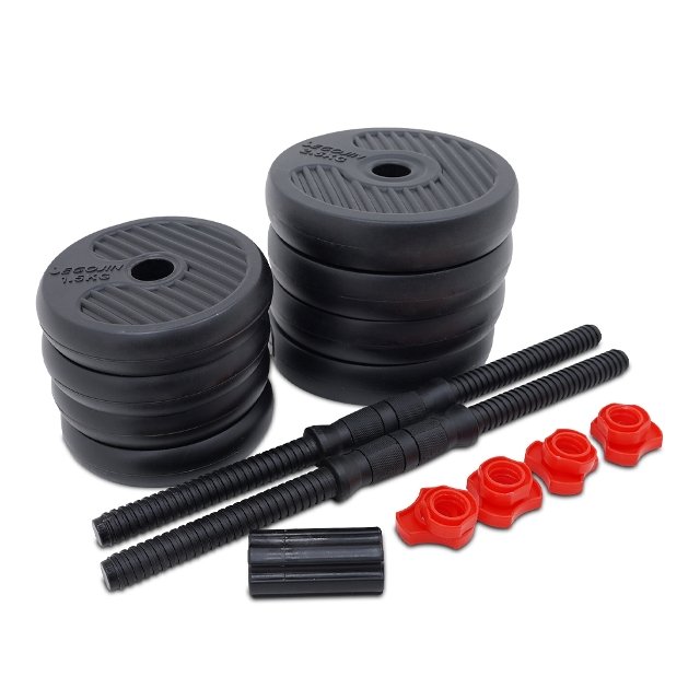 블랙 조립 아령 덤벨 17kg SET 무게조절덤벨