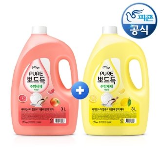 퓨어 뽀드득 대용량 주방세제 3L+3L본품x1개P 추가증정