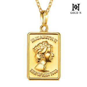 [골드앤] 순금 24K 엘리자베스 사각코인 목걸이