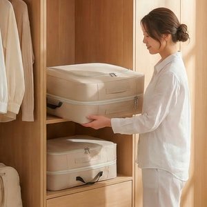 공간절약 이불 압축 파우치 옷장정리 보관 수납함 100L 특대형(50x40x50)