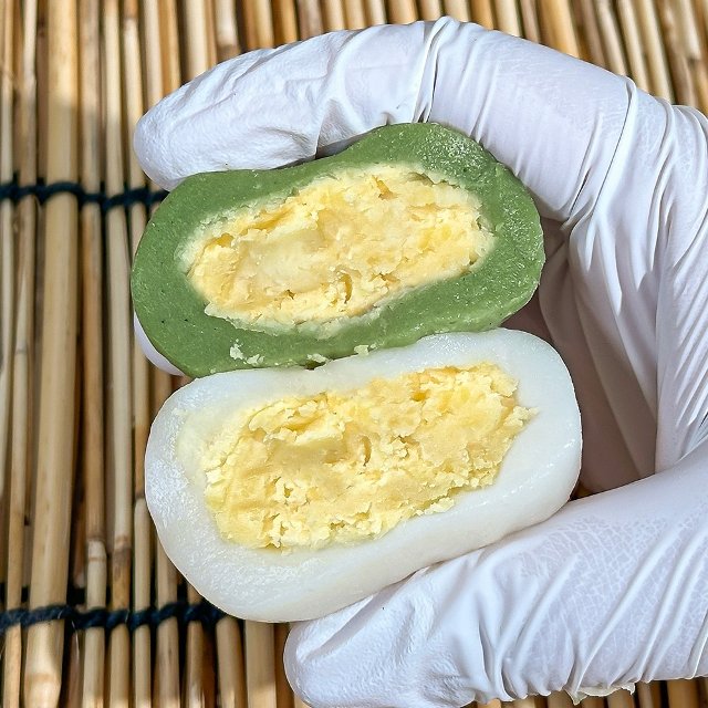 명가삼대떡집 먹으면 복이 오는 굳지 않는 제주송편 모둠녹두볼떡 1kg(18-19알)