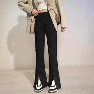 [플로레센스]빅사이즈부츠컷슬릿팬츠