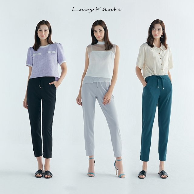 레이지카키 여성 하프 조거 팬츠 3종  PWJW