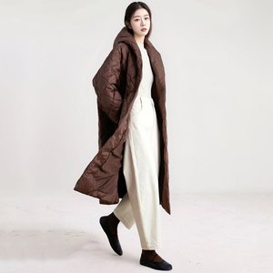 [헬리꽁땡] 퀼팅 후드 롱패딩 (색상선택)