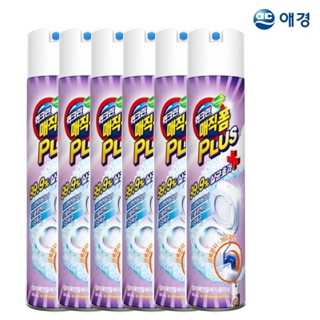 [애경] 퀵크린 매직폼 플러스 욕실 세정제 6개