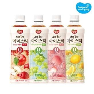 [SP]동원 보성홍차 아이스티 제로 애플 500ml x 24개/샤인머스캣/복숭아/레몬