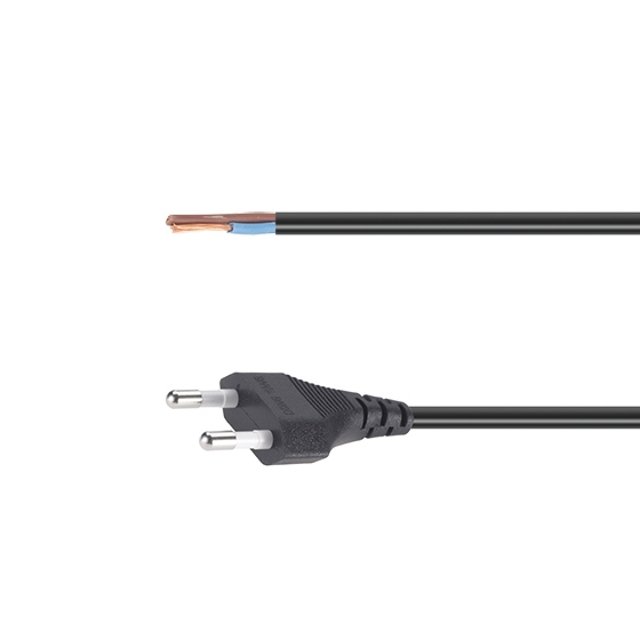 국산 브레트 전원코드 3A (0.75x 2C) 흑색 2M