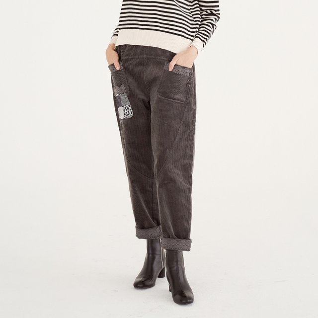[런칭가39,900원] 할리마리 코듀로이 배기 팬츠1종 (2종1택)
