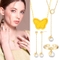 [골드퀸즈] 24K 순금 퀸즈 버터플 세트 (24K 펜던트 + 체인 목걸이 + 진주드롭3종세트)
