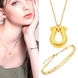 [골드퀸즈] 24K 순금 행운의 말발굽 세트 (24K 펜던트 + 체인 목걸이 + 알로하 뱅글 팔찌) (4/20~5/10)