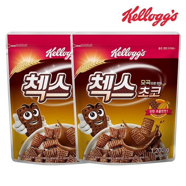 켈로그 첵스초코 대용량 1200g x 2개
