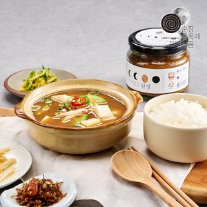 국내산 순창문옥례식품 우리콩 된장 2kg 밀폐용기