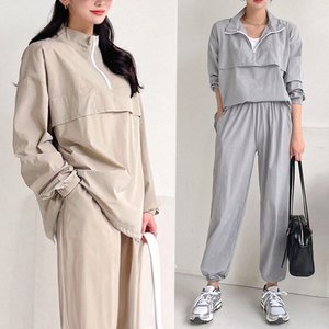 ♥SET♥ 아노락 긴팔 조거 세트 3color 상의하의SET  남성 여성 빅사이즈 트레이닝 남녀공용