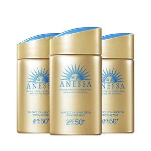아넷사 퍼펙트 UV 선스크린 스킨케어 밀크 N 60ml 3개