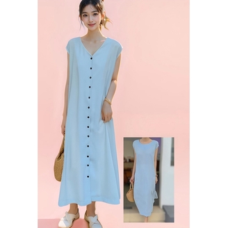 [비니브] 백리스 가디건 투웨이 원피스