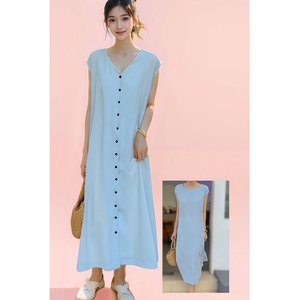 [비니브] 백리스 가디건 투웨이 원피스