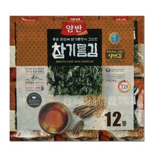 고소하고 진한 풍미의 동원 양반김 참기름김 x  12봉