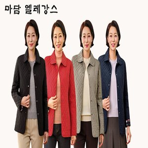 25FW 마담엘레강스 체크 리버시블 자수 퀼팅 자켓 1종