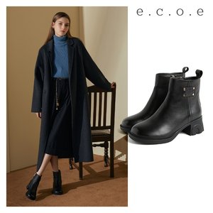 에코에 양가죽 앵클부츠