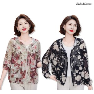 [엘드마마] 프라움 시스루 후드 집업 2종