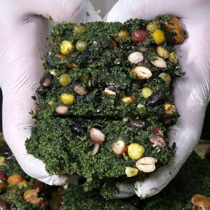 [일일 300개 한정] 햇쑥과 5가지 콩이 가득한 쑥콩설기 1kg (100g x 10개) 