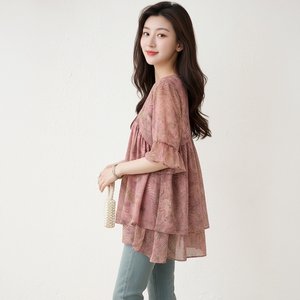 쉐바 드비에 쉬폰 블라우스