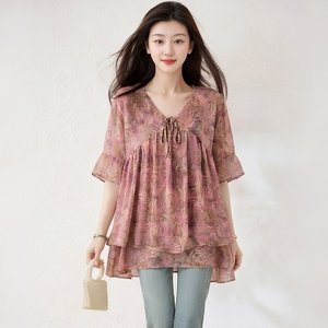 쉐바 드비에 쉬폰 블라우스