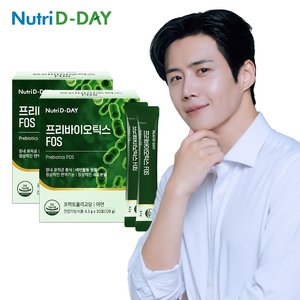 뉴트리디데이 프리바이오틱스 FOS 유산균 2박스 총60포
