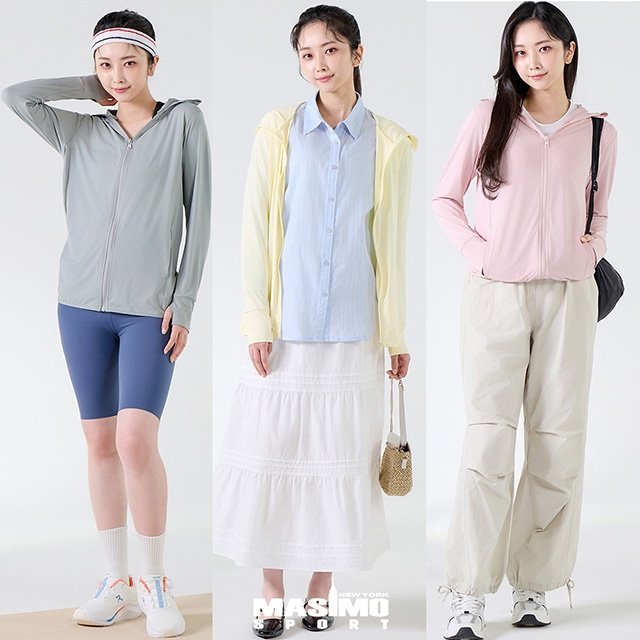 [MASIMO] 마시모뉴욕 26SS 올인원 냉감(ICE) UV 재킷 3종(1+1+1)