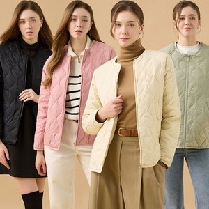 리베레츠 여성 물결 퀼팅 구스 점퍼