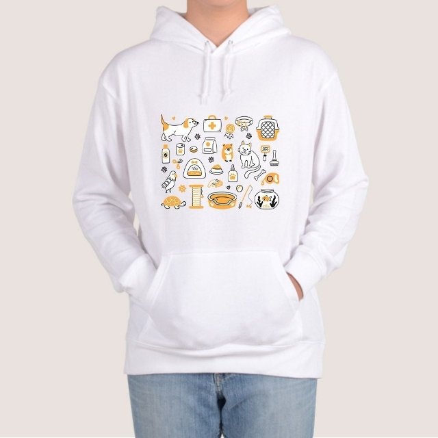 기모후드티 반려동물 집사 댕댕이 모두 모여라 디자인 (WFG2MSW)