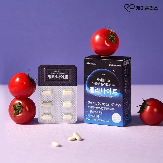 [케어플러스] 식물성 멜라토닌 함유 멜라나이트 6박스(500mg X 180정)