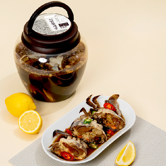 유명근 명인 서산 간월도 국내산 절단 암꽃게장 2kg